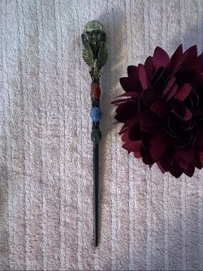 Wand with Real Gemstones